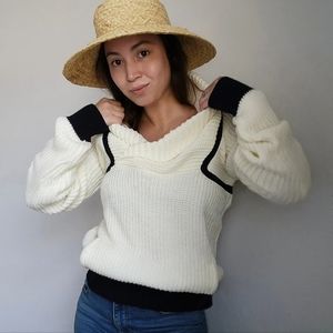 Vintage preppy  high neck pullover